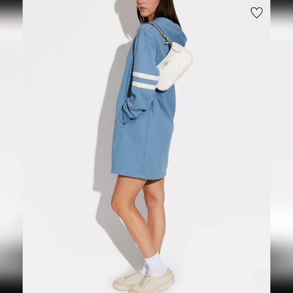 NEW! Teri Shoulder Bag in Signature Canvas in Gold/Chalk/Glacier White-SOLD OUT! - Picture 3 of 9